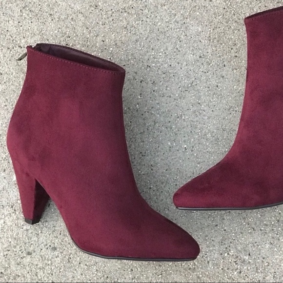 Delicious Thunder and Wine Burgundy retro Bootie - Picture 5 of 5